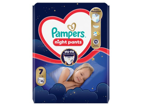 Pampers Pants Night S7 (35ks/fol)