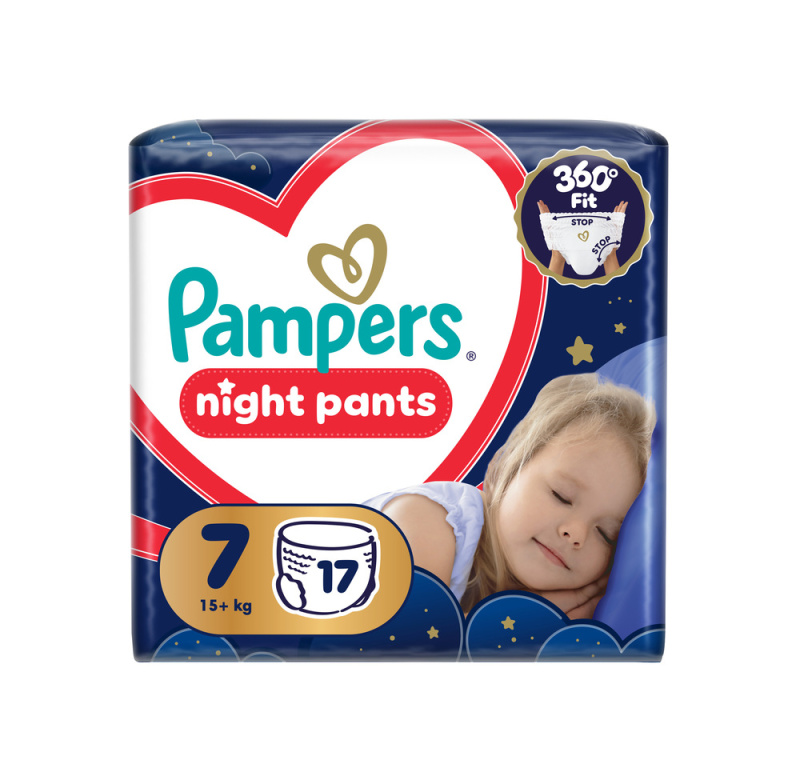 Pampers Pants Night plenkové kalhotky 7 (15+ kg)