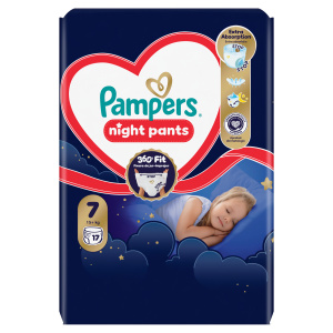 Pampers Pants Night plenkové kalhotky 7 (15+ kg)