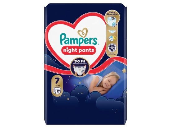 Pampers Pants Night plenkové kalhotky 7 (15+ kg)