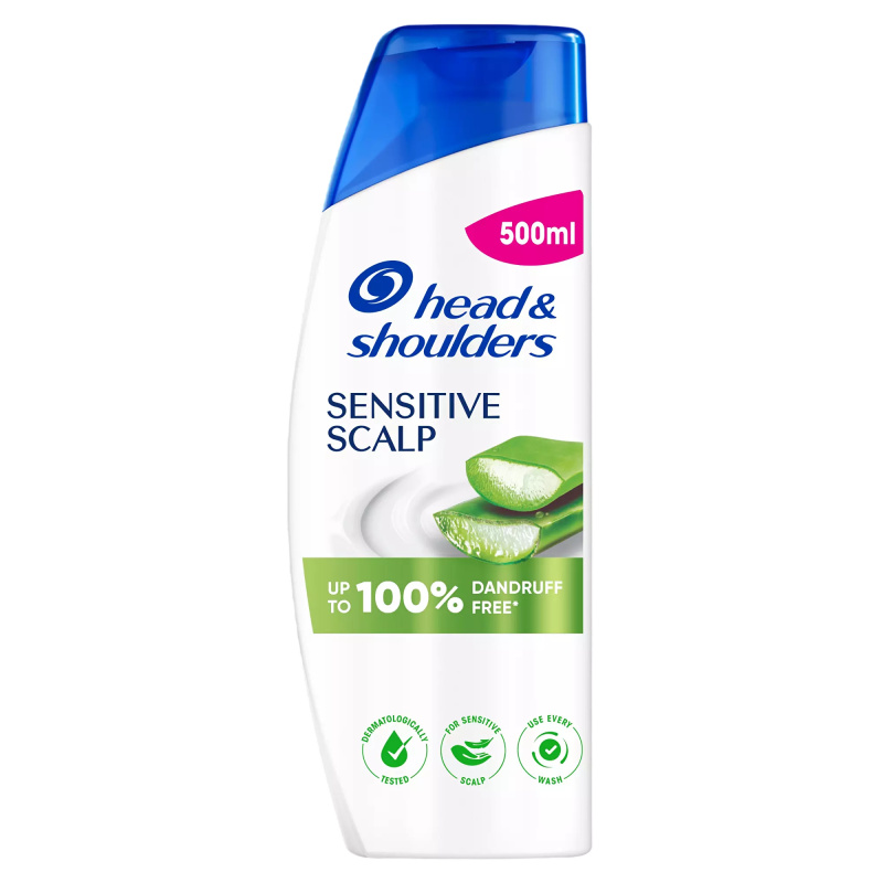 Head & Shoulders Sensitive Scalp Šampon proti lupům s aloe vera 500 ml