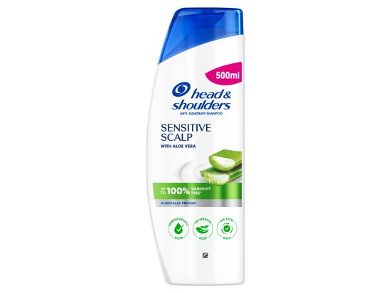 Head & Shoulders Sensitive Scalp Šampon proti lupům s aloe vera 500 ml
