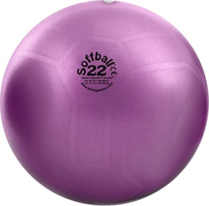 Gymnastický míč LEDRAGOMMA TONKEY SOFFBALL Maxafe 22 cm, fialová