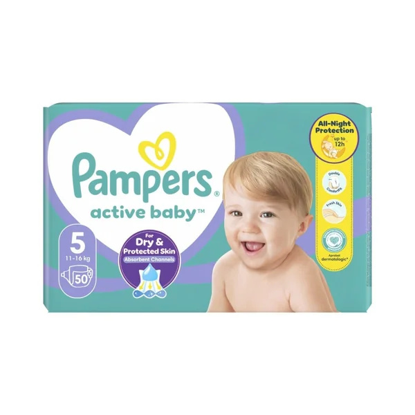 Pampers Active Value Pack Plus vel.5 50ks