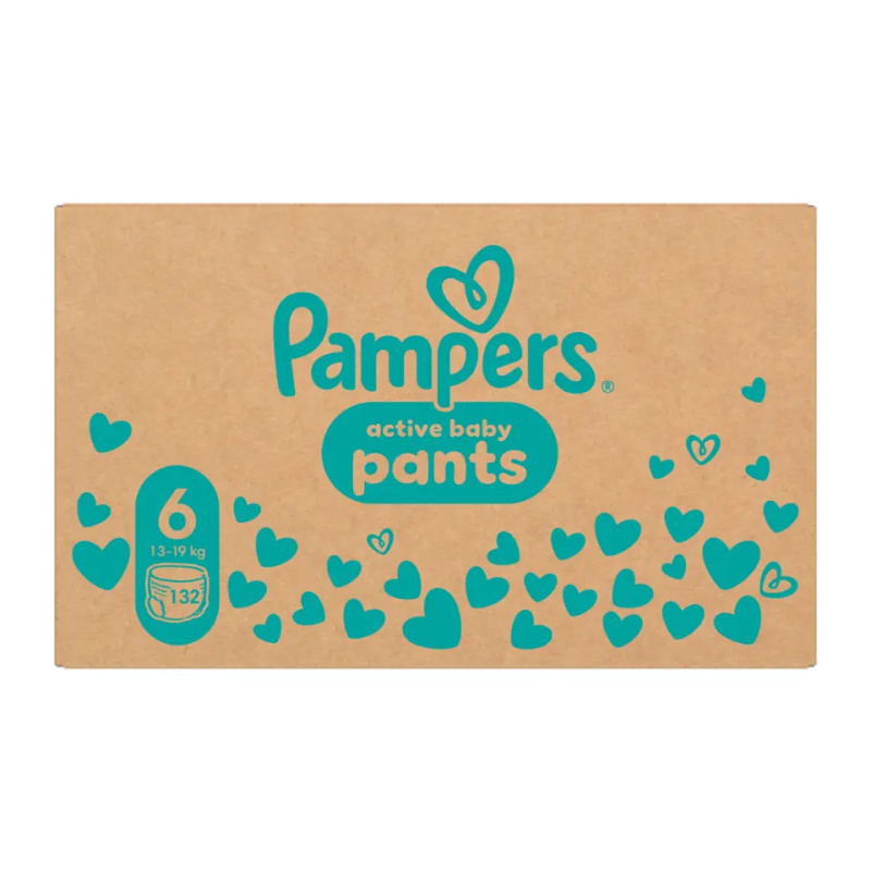 PAMPERS Pants vel.6 Plenkové kalhotky 15+kg 132 ks