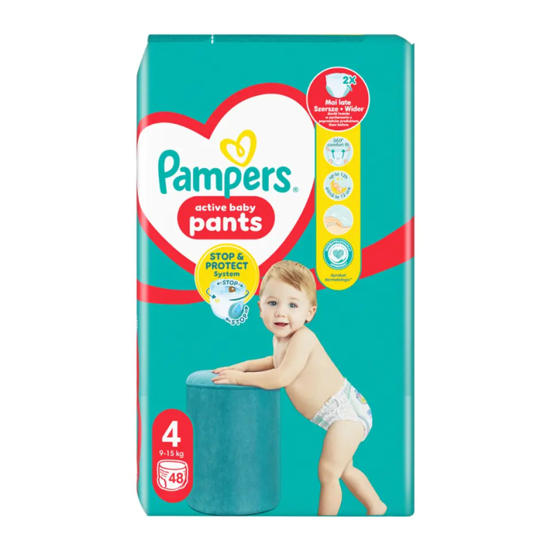 Pampers Pants Size 4 jednorázové plenkové kalhotky 9-15 kg 48 ks