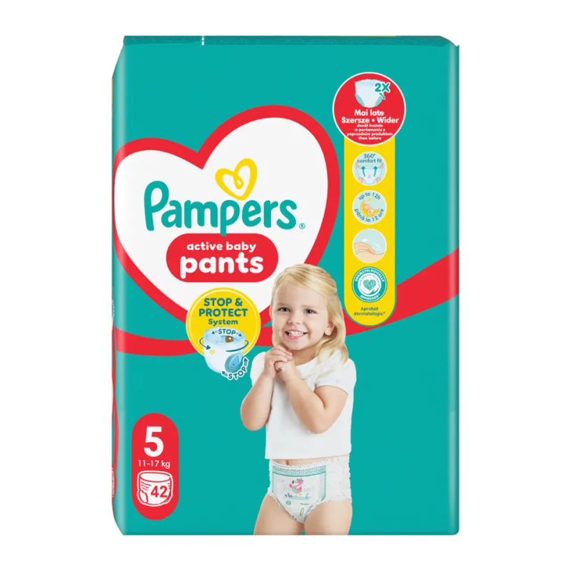 Pampers Pants Size 5 jednorázové plenkové kalhotky 12-17 kg 42 ks