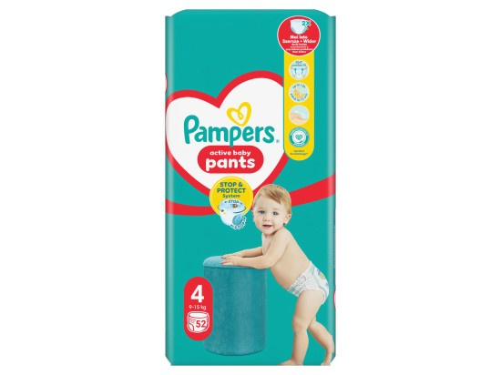 Pampers pants 4 9-15kg 52ks