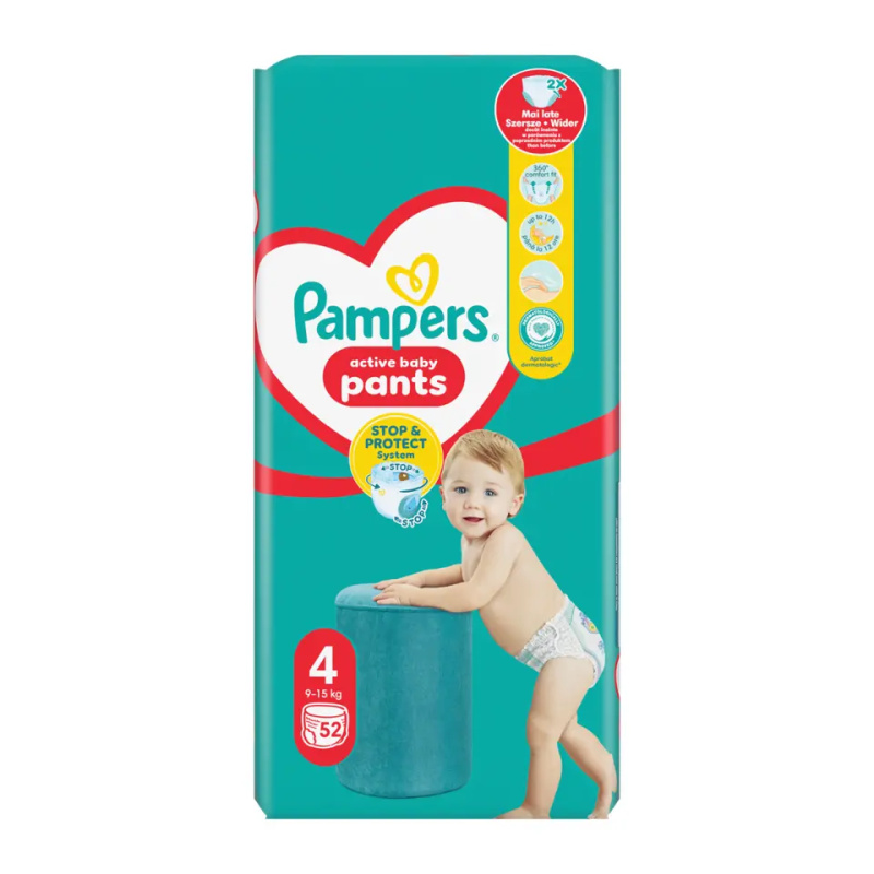 Pampers pants 4 9-15kg 52ks
