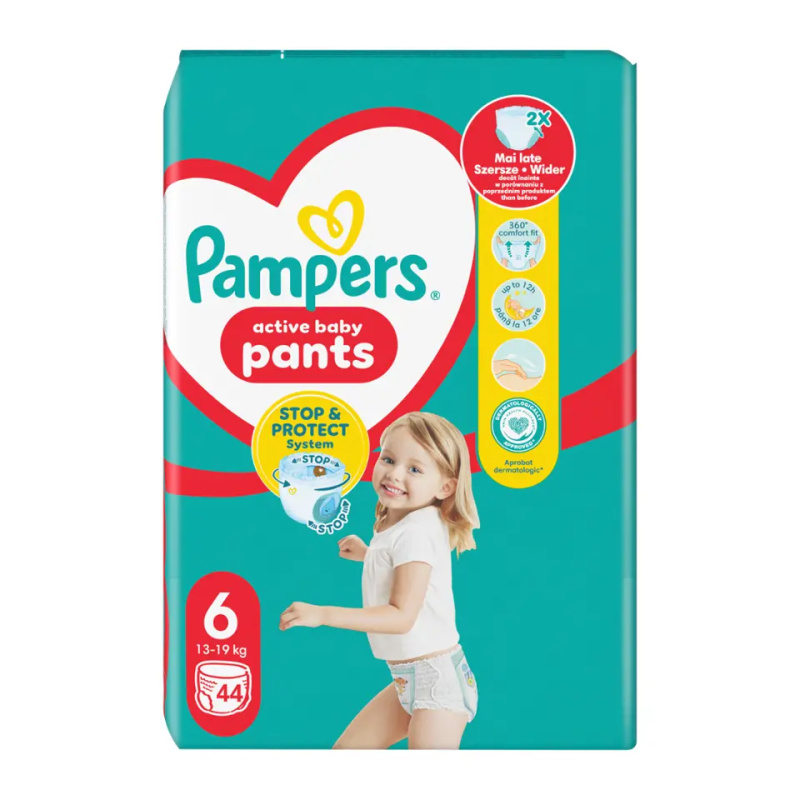 Pampers panst 6 14-19kg 44ks