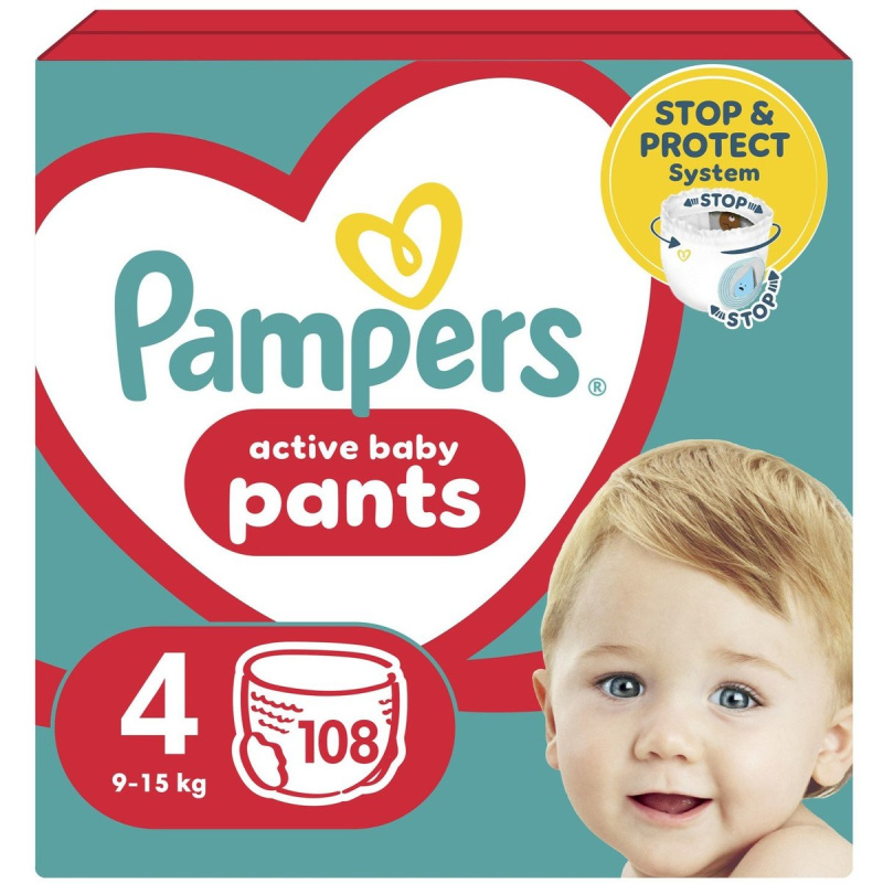 Pampers Pants plenkové kalhotky 4 (9–15 kg)