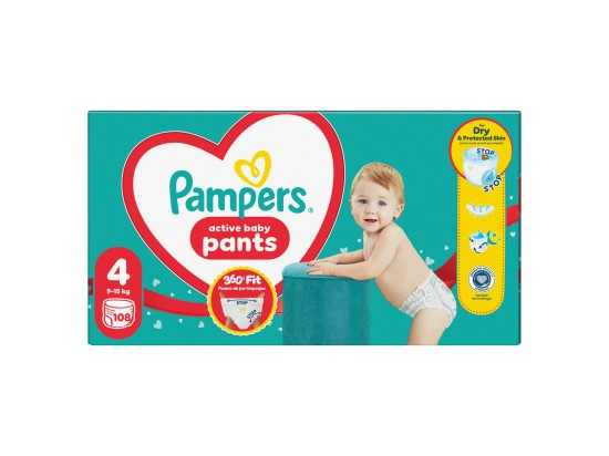 PAMPERS Pants vel.4 Plenkové kalhotky 9-15kg 108 ks