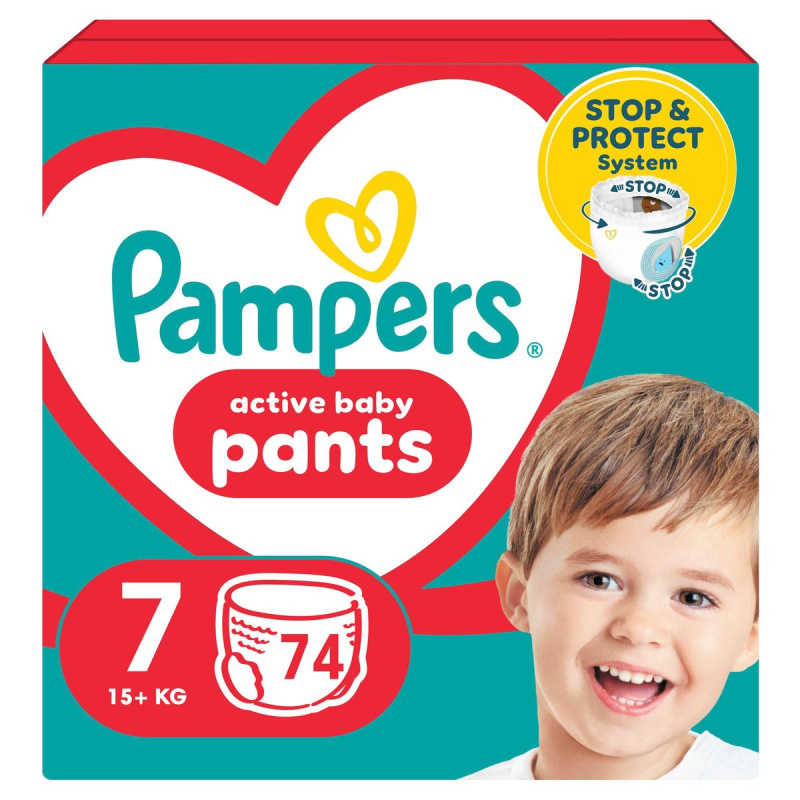 Pampers Pants plenkové kalhotky 7 (15+ kg)