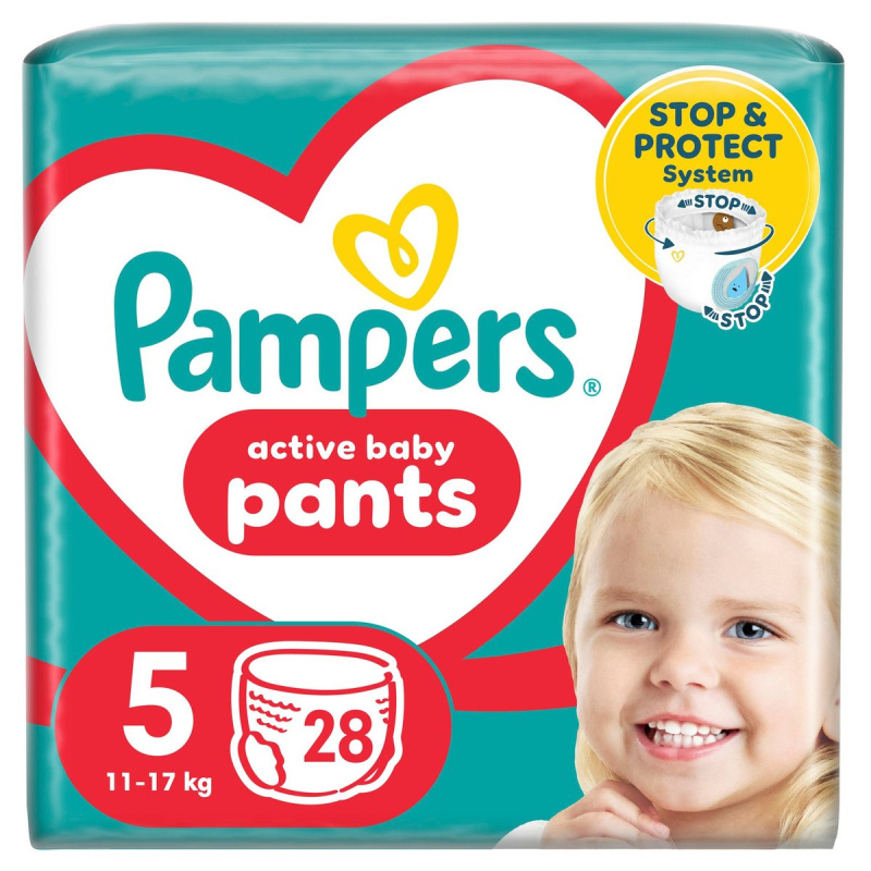 Pampers Pants Size 5 jednorázové plenkové kalhotky 12-17 kg 28 ks