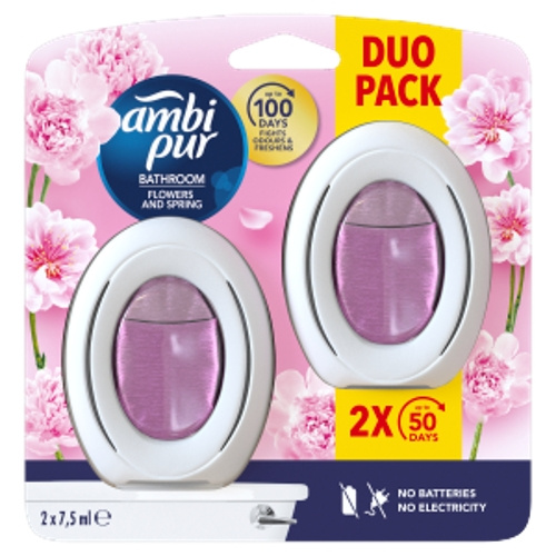 Ambi Pur Bathroom Flowers & Spring osvěžovač vzduchu 2×75 ml