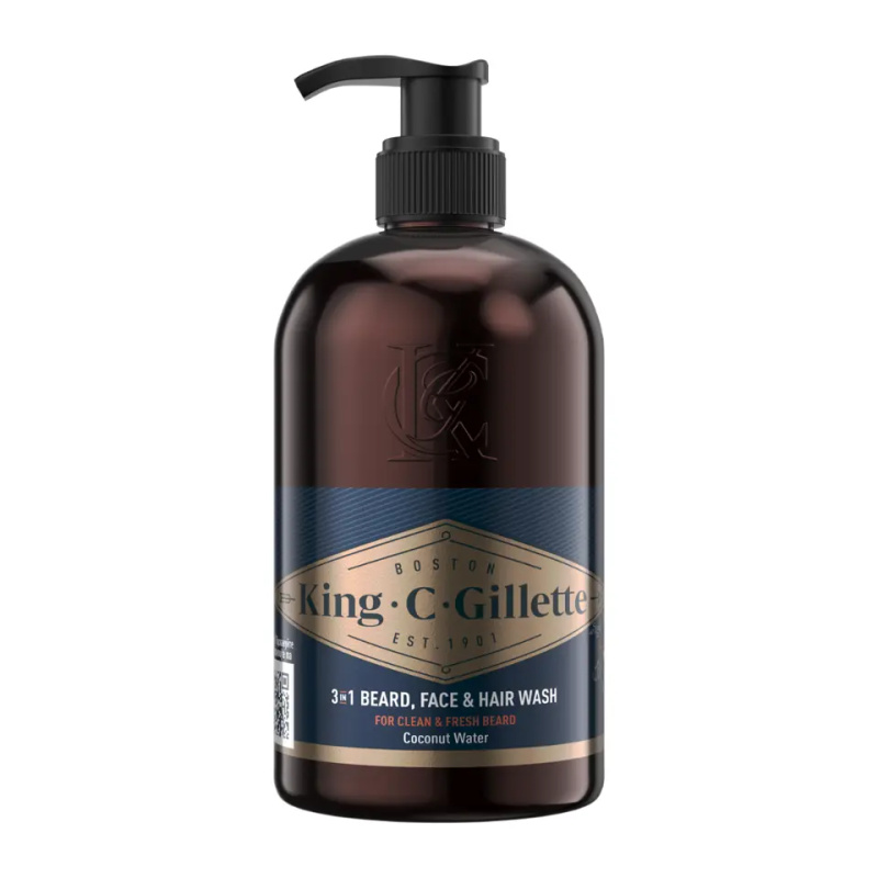 Gillette King C. Beard & Face Wash šampon na vousy 350 ml