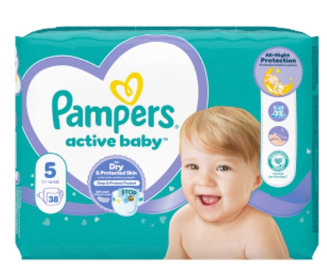 Pampers Active VPM S5 (38ks/kra)11-16kg