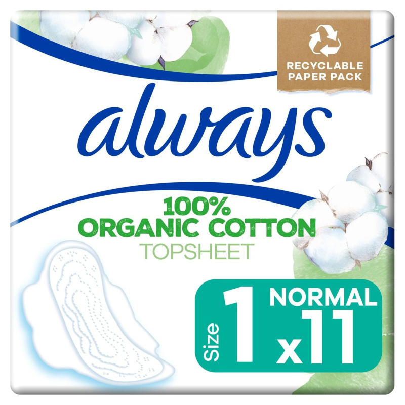 Always Cotton Protection Ultra Normal Hygienické vložky s křidélky