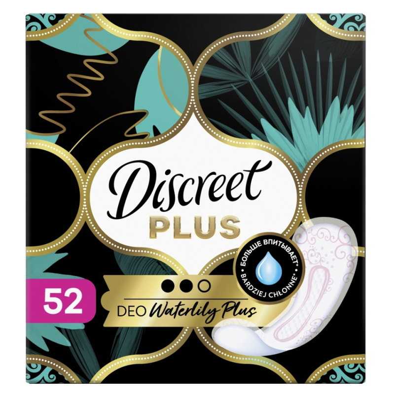 Discreet Waterlily Plus slipové vložky 52 ks