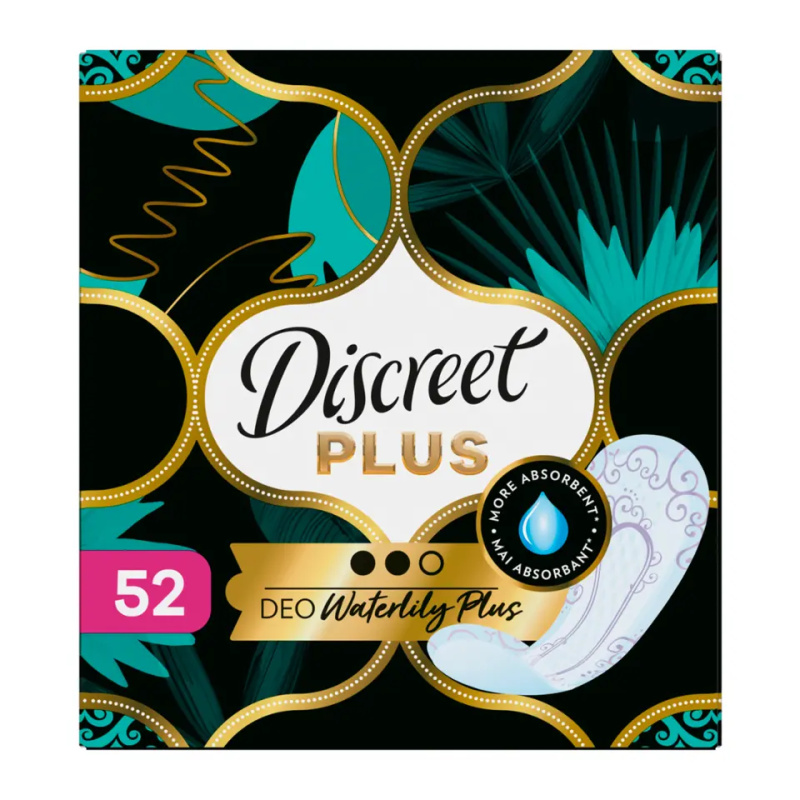 Discreet Waterlily Plus slipové vložky 52 ks