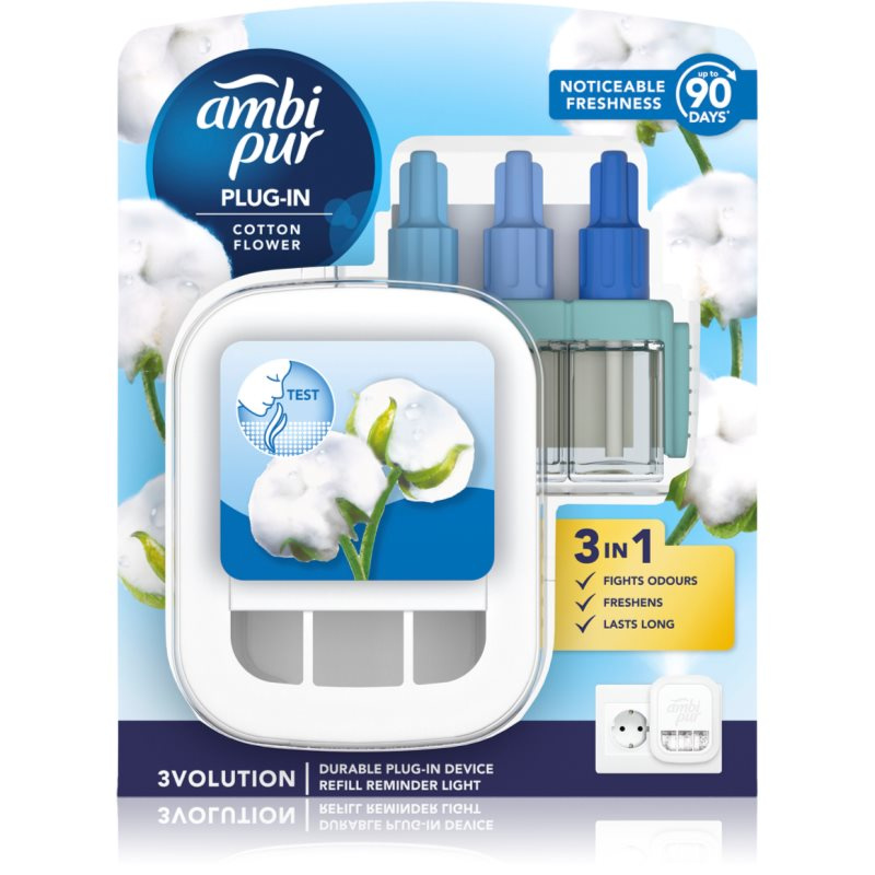 AMBI PUR 3Volution Osvěžovač vzduchu strojek + náplň Cotton 20 ml
