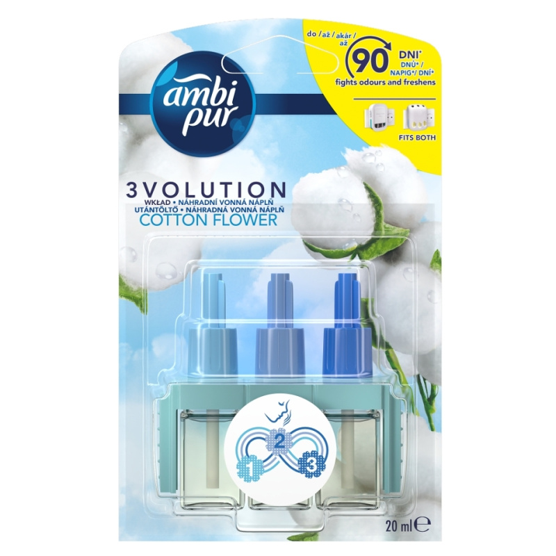 AmbiPur 3volution Cotton Fresh náhradní náplň 20 ml