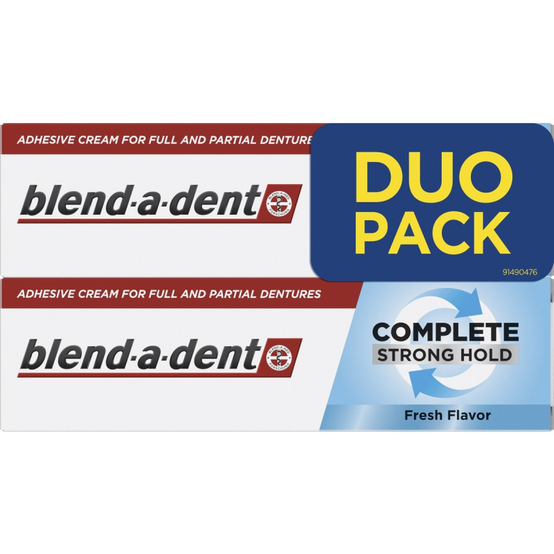 Blend-a-dent Complete Strong Hold fixační krém na zubní náhradu 2×47 g
