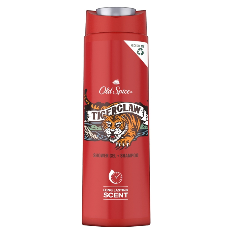 Old Spice Tigerclaw sprchový gel na obličej, tělo a vlasy pro muže 400 ml