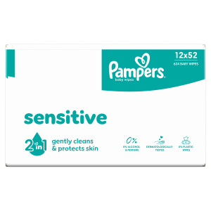 Pampers wipes (12x52/fol) Sensitive