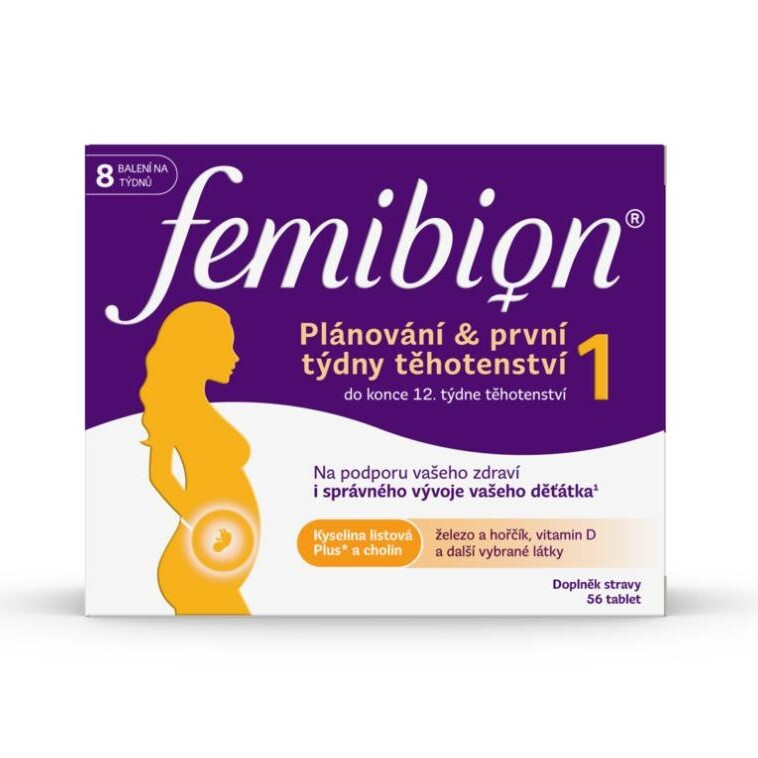 FEMIBION 1 Plánování a první týdny těhotenství 56 tablet