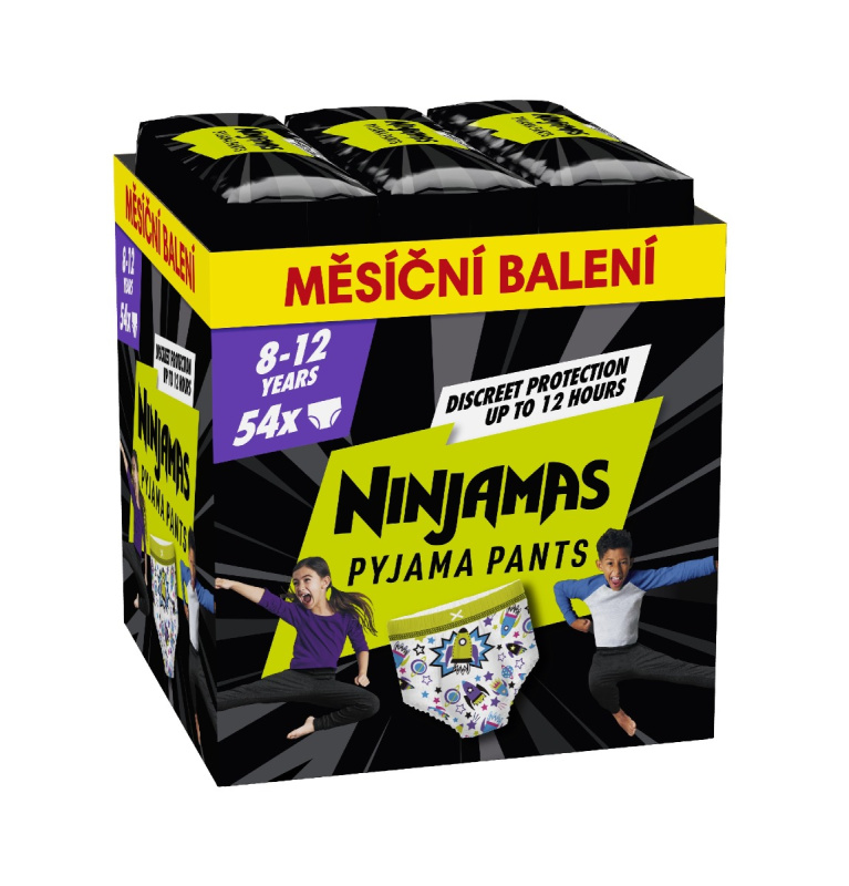 PAMPERS Ninjamas pants S8 Space 27 - 43 kg 54 kusů