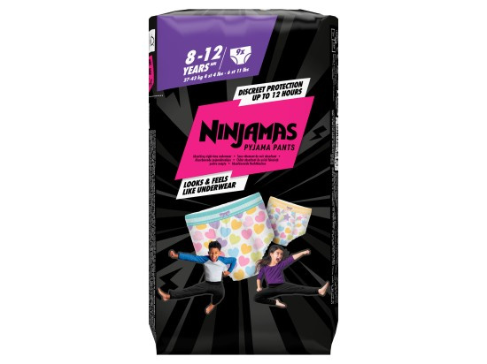 Pampers Ninjamas Pyjama Pants pyžamové plenkové kalhotky 27-43 kg Hearts 9 ks