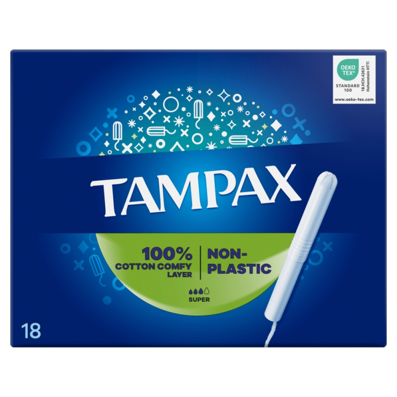 Tampax Super tampony s aplikátorem 18 ks