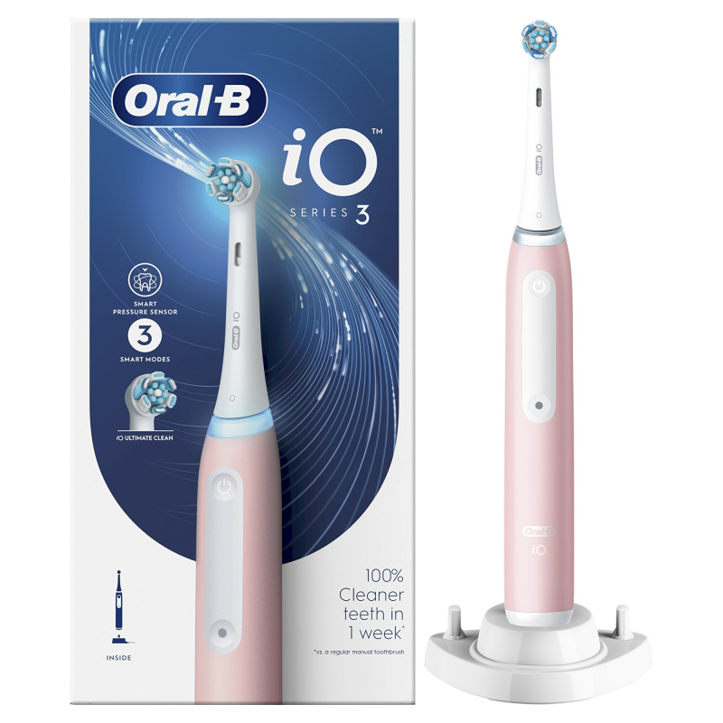 Oral B iO3 elektrický zubní kartáček Pink 1 ks
