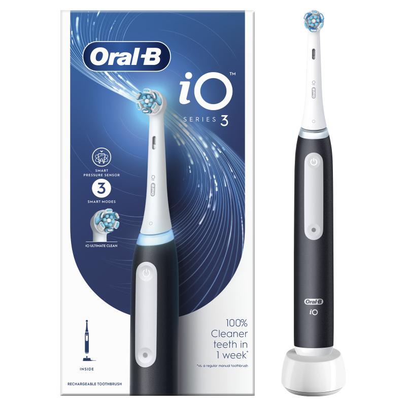 Oral B iO3 elektrický zubní kartáček Black 1 ks