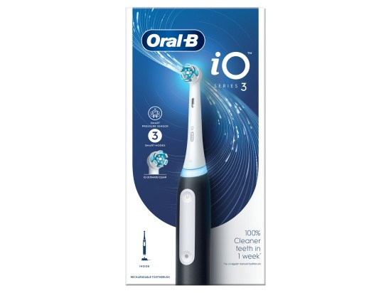 Oral B iO3 elektrický zubní kartáček Black 1 ks