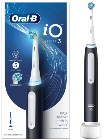 Oral B iO3 elektrický zubní kartáček Black 1 ks