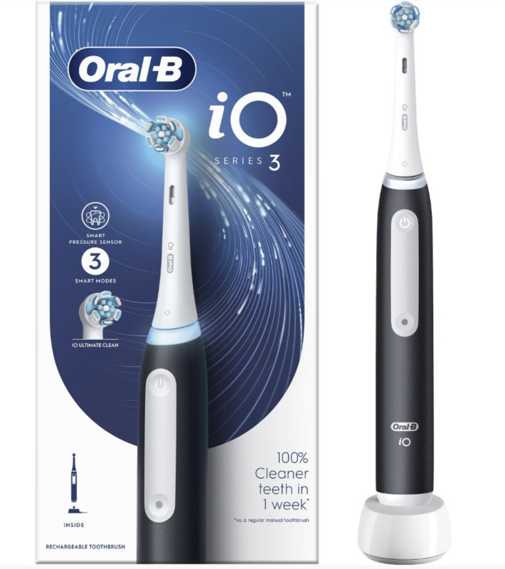 Oral B iO3 elektrický zubní kartáček Black 1 ks