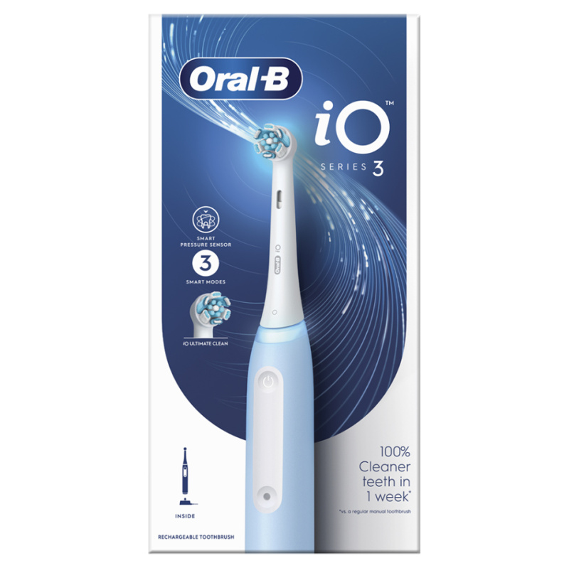 Oral-B Magnetický zubní kartáček iO Series 3 Ice Blue, 1 ks
