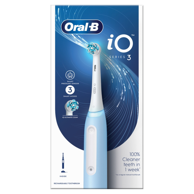 Oral-B Magnetický zubní kartáček iO Series 3 Ice Blue, 1 ks