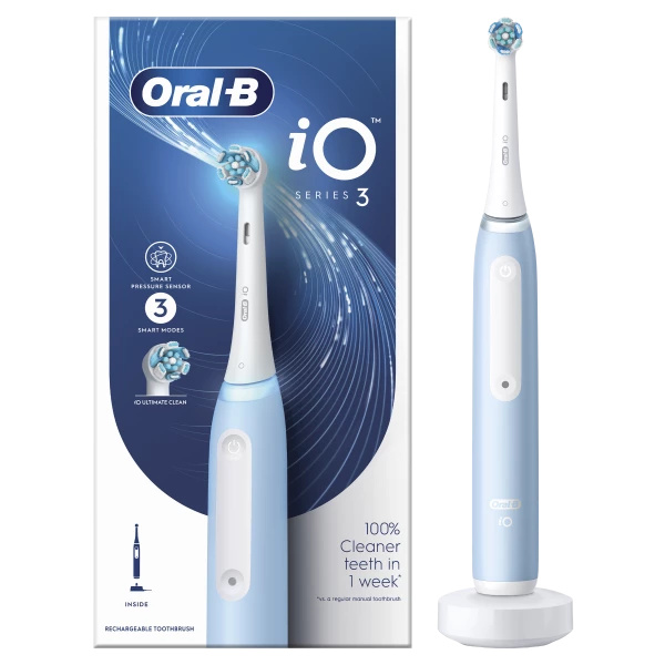 Oral-B Magnetický zubní kartáček iO Series 3 Ice Blue, 1 ks