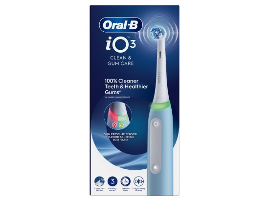 Oral-B Magnetický zubní kartáček iO Series 3 Ice Blue, 1 ks
