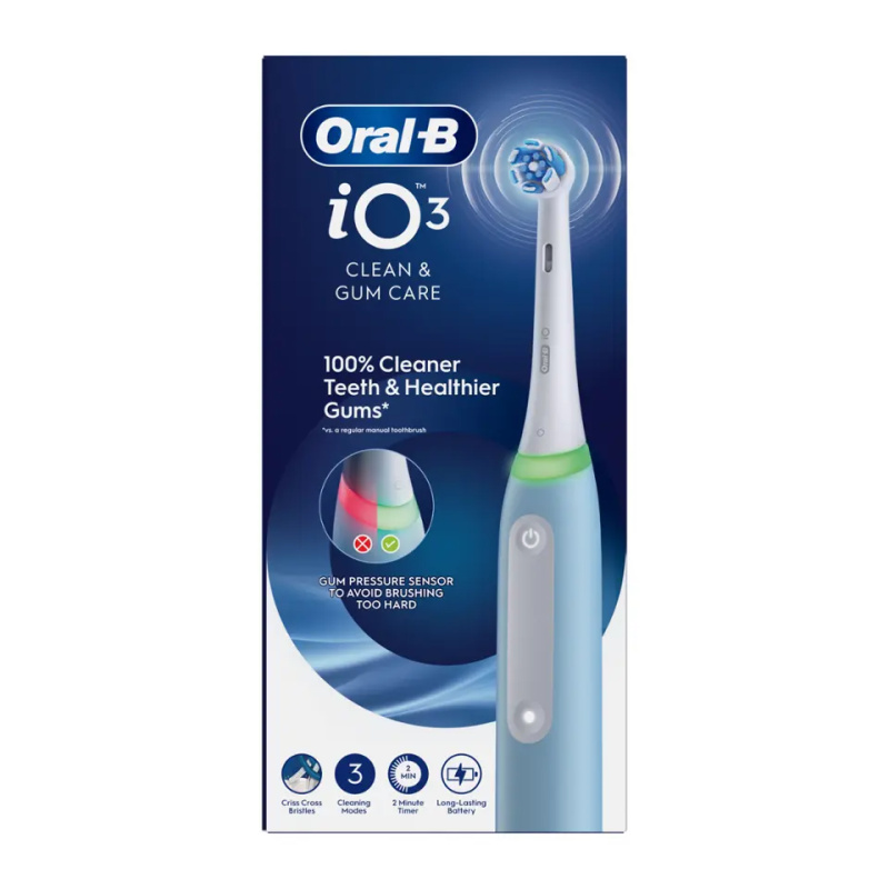Oral-B Magnetický zubní kartáček iO Series 3 Ice Blue, 1 ks