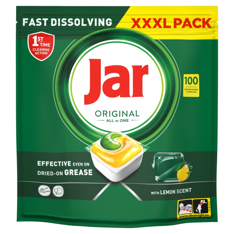 JAR Tablety do myčky Original All-in-One Yellow 100 ks