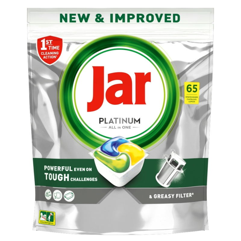 Tablety do myčky Jar - platinum, 65 ks