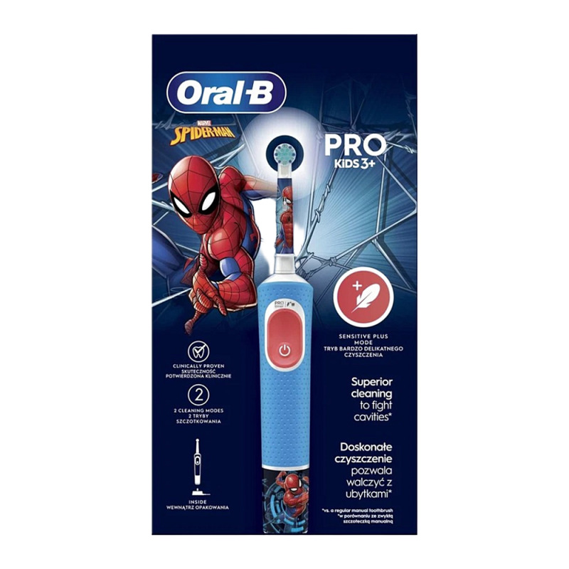 ORAL-B Elektronický kartáček Vitality Pro Kids Spiderman, 1 ks