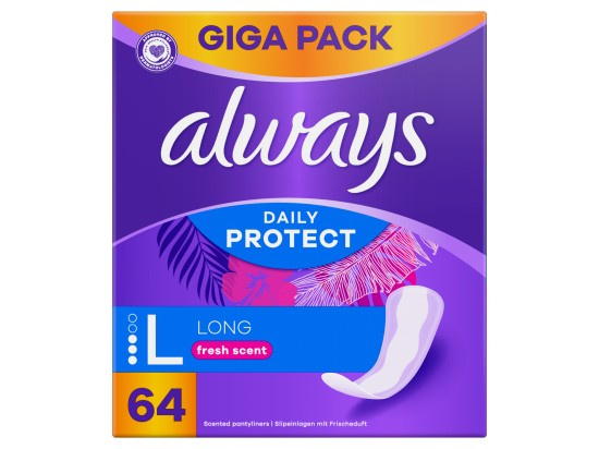 ALWAYS Intimky Daily Protect Long Fresh Scent 64 kusů