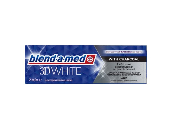 Blend-a-med 3D White with Charcoal zubní pasta 75 ml