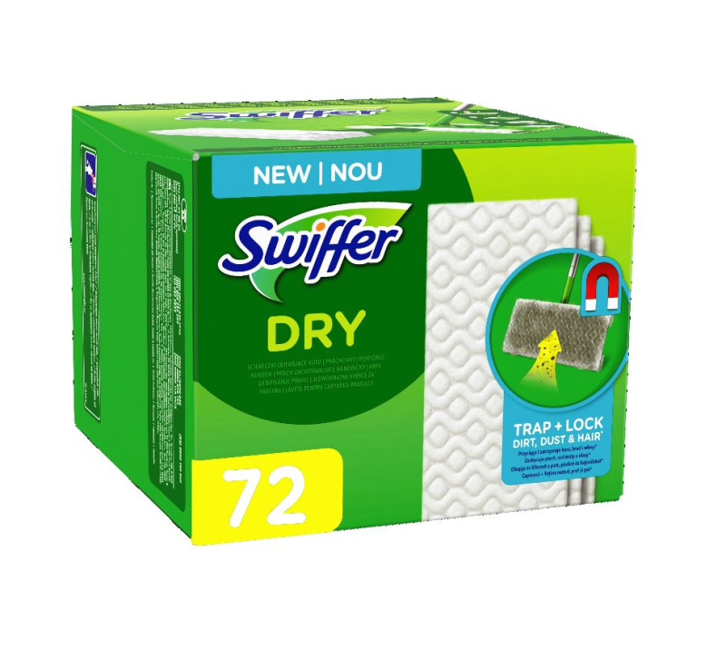 SWIFFER Prachovky na podlahu suché 72 kusů