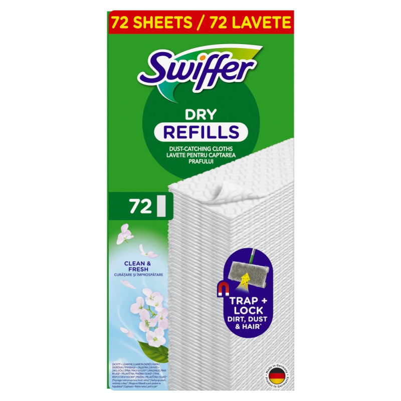 SWIFFER Prachovky na podlahu suché 72 kusů